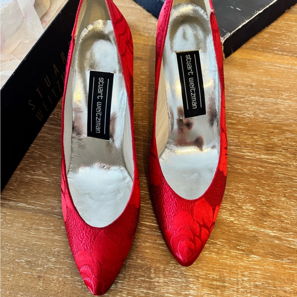 Vintage Stuart Weitzman Red Heels - Picture 2 of 10